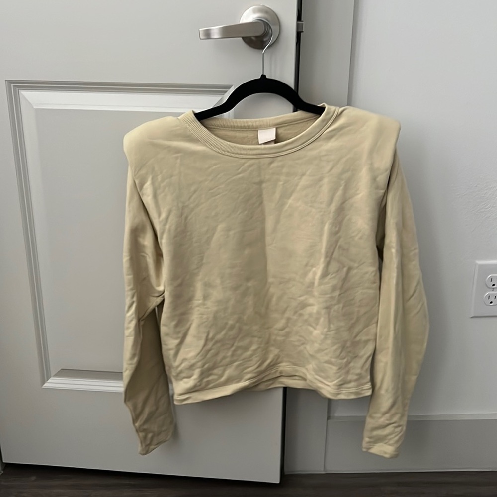 H&M shoulder pad sweatshirt